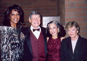 University of Montana 2003 “Hall of Honor” honorees, Dee Daniels and Dana Boussard with Dr. and Mrs. George Dennison, president of U of M