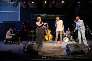 The Three Jazz Vocal Teachers in concert at Centrum 2017: Niki Haris and Cedric Dent
