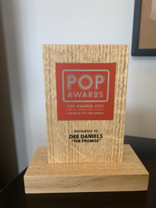 My 2022 Pop Award (Germany) for THE PROMISE, Album of the Year
