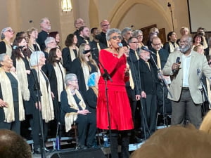 Sharing the stage with the great Marcus Mosely at the final concert of the Marcus Mosely Chorale, May 14, 2022