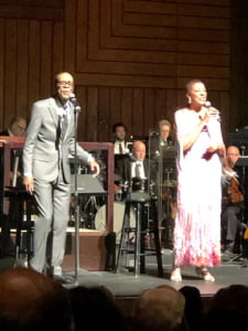 The premiere of my new Symphony Pops program, "Unforgettable: 100 Years of Nat and Natalie Cole. My stage-mate, Denzal Sinclaire, and The Florida Orchestra, January 2019