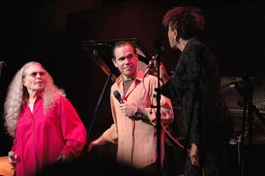 Saturday evening Mainstage performance with the three vocal teachers, Dee, Nancy King and Kurt Elling and accompanist, Benny Green.