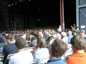 The Saturday afternoon Mainstage crowd literally spilling out of the McCurdy Pavillion, Centrum Jazz Festival
