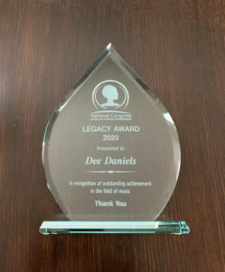 2020 Recipient of the NCBWF (National Congress of Black Women Foundation) Legacy Award.
